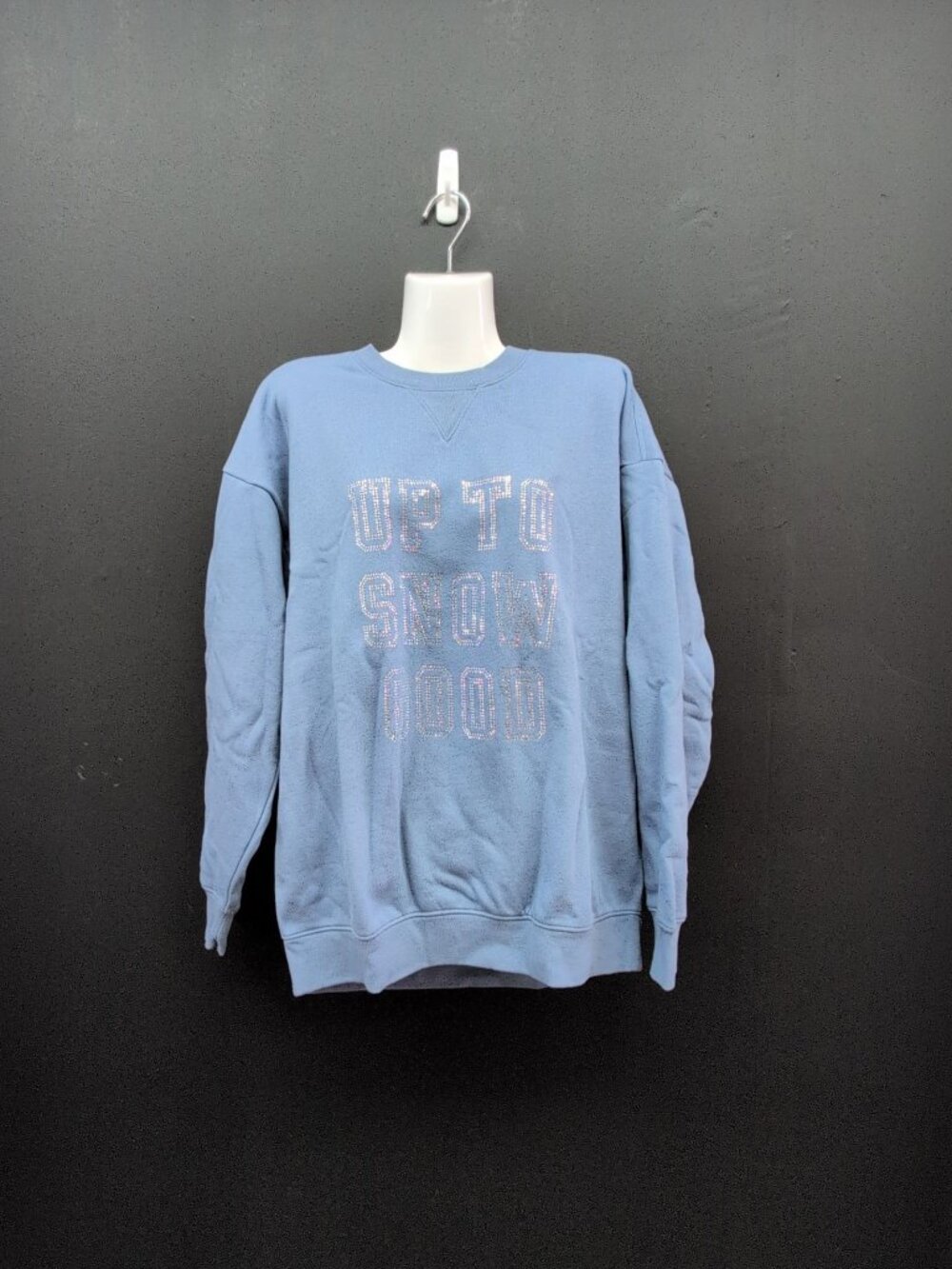 Victoria Secret Campus Fleece Crew Sweatshirt Medium Dusty Iris
